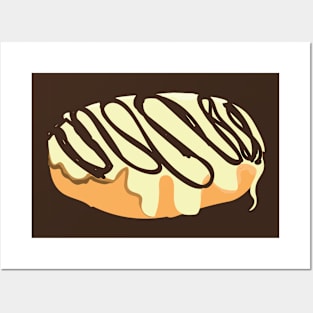 Lemon Chocolate Donut Posters and Art